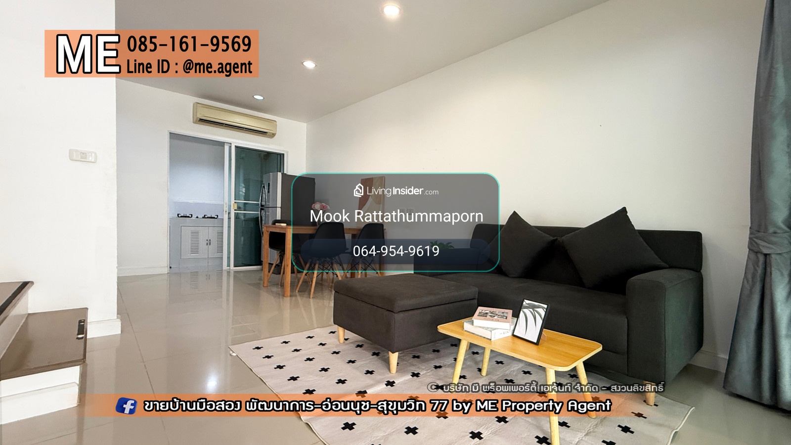 🔱 For Rent 🔱Townhouse Villette Lite Pattanakan 38 near gardens and swimming pool. Fully furnished, convenient travel, 15 minutes to Thonglor 064-954-9619 (RTG21-18) – รูปที่ 3
