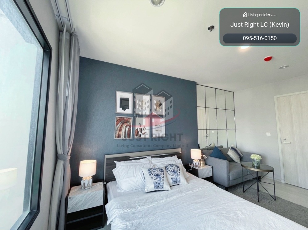For sale with tenant Life Asoke Studio 1 bathroom 24.5 sq.m. 3x floor North Only 4.29 million baht *Transfer fee 1% (Buyer and seller pay half each)* – รูปที่ 3