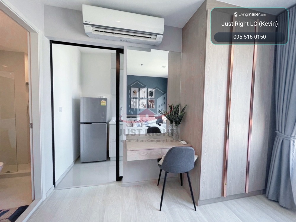 For sale with tenant Life Asoke Studio 1 bathroom 24.5 sq.m. 3x floor North Only 4.29 million baht *Transfer fee 1% (Buyer and seller pay half each)* – รูปที่ 4