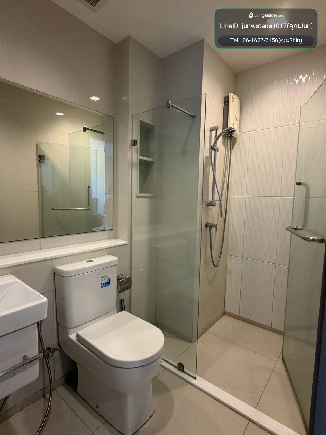 For rent: Life Asoke-Rama9. Studio room, width 28 sq m. – รูปที่ 4