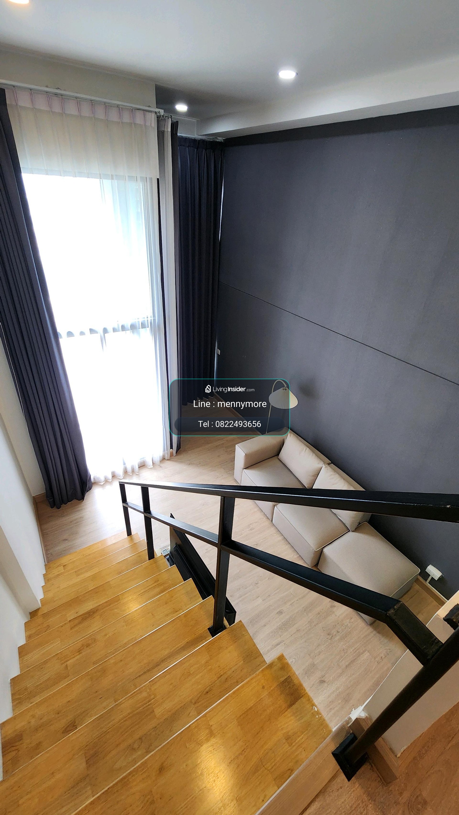 Knightsbridge tiwanon ขนาด 38ตรม. ประเภทห้อง : #Duplex 1 ห้องนอน 1 ห้องน้ำ ปล่อยเช่าราคาโปรไฟลุก ถูกสุดในตึก !!!! 💥💥💥ราคา 13,000 บาท/เดือน 💥💥💥(ประกันห้อง 2 เดือน ล่วงหน้า 1 เดือน )เพียง 70 เมตรจาก #MRTกระทรวงสาธารณสุขเฟอร์นิเ – รูปที่ 3