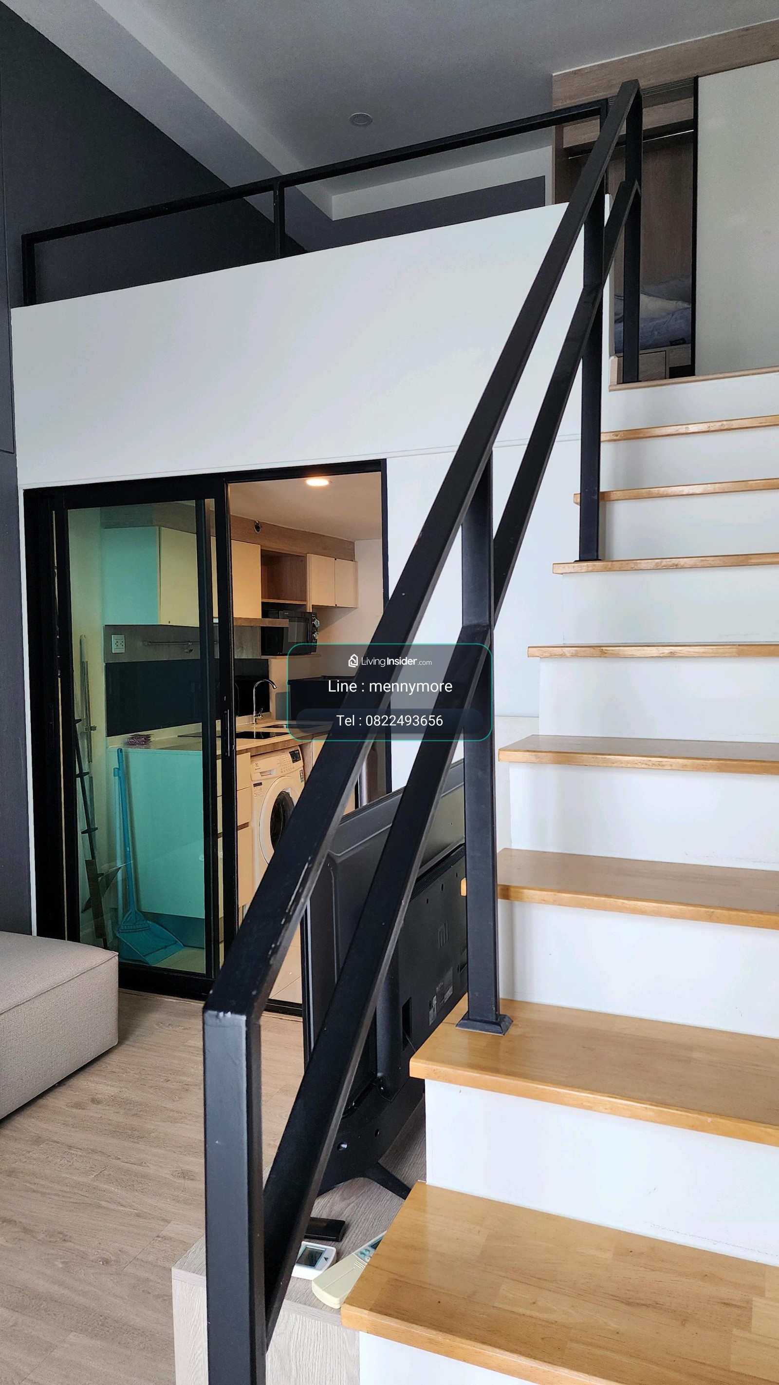 Knightsbridge tiwanon ขนาด 38ตรม. ประเภทห้อง : #Duplex 1 ห้องนอน 1 ห้องน้ำ ปล่อยเช่าราคาโปรไฟลุก ถูกสุดในตึก !!!! 💥💥💥ราคา 13,000 บาท/เดือน 💥💥💥(ประกันห้อง 2 เดือน ล่วงหน้า 1 เดือน )เพียง 70 เมตรจาก #MRTกระทรวงสาธารณสุขเฟอร์นิเ – รูปที่ 4
