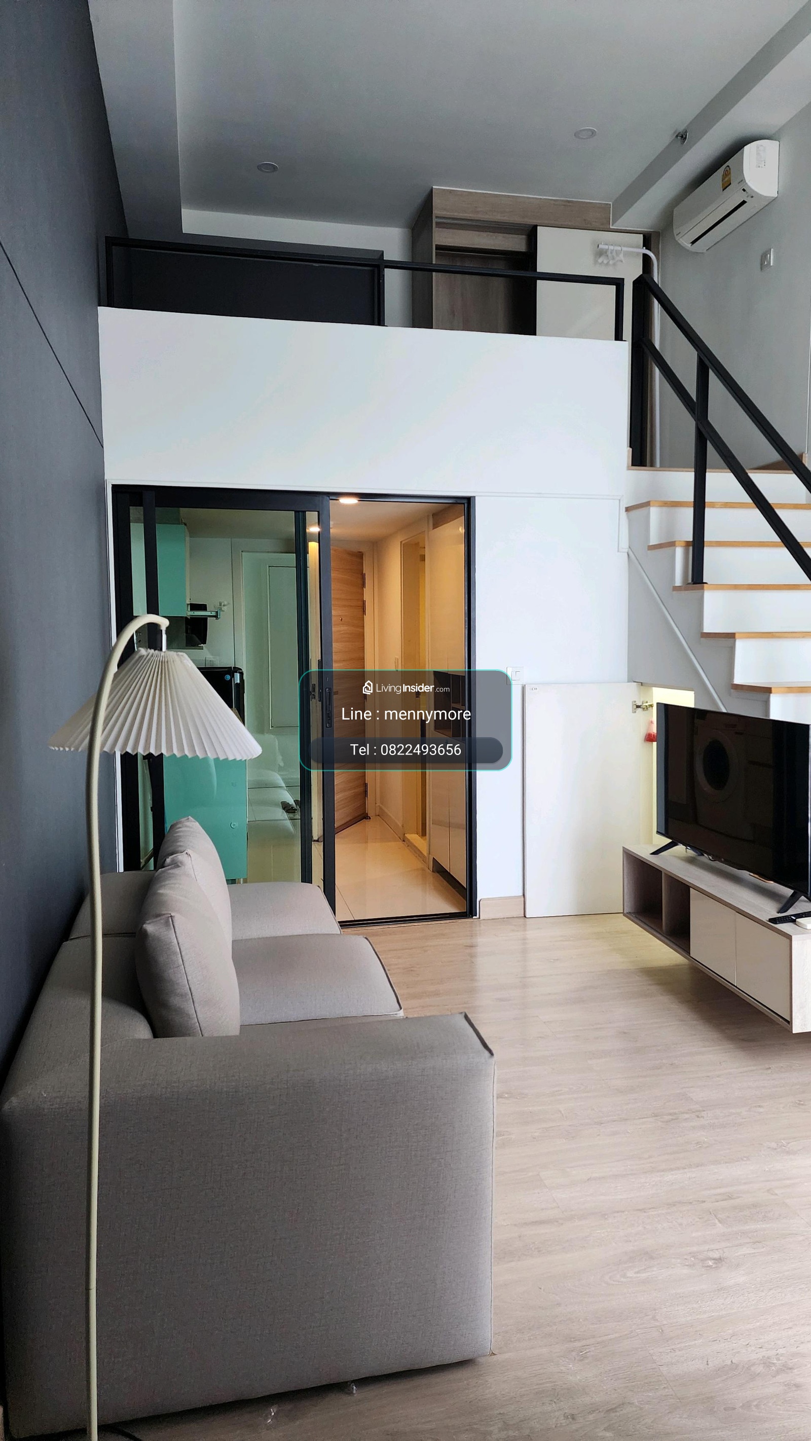 Knightsbridge tiwanon ขนาด 38ตรม. ประเภทห้อง : #Duplex 1 ห้องนอน 1 ห้องน้ำ ปล่อยเช่าราคาโปรไฟลุก ถูกสุดในตึก !!!! 💥💥💥ราคา 13,000 บาท/เดือน 💥💥💥(ประกันห้อง 2 เดือน ล่วงหน้า 1 เดือน )เพียง 70 เมตรจาก #MRTกระทรวงสาธารณสุขเฟอร์นิเ – รูปที่ 2
