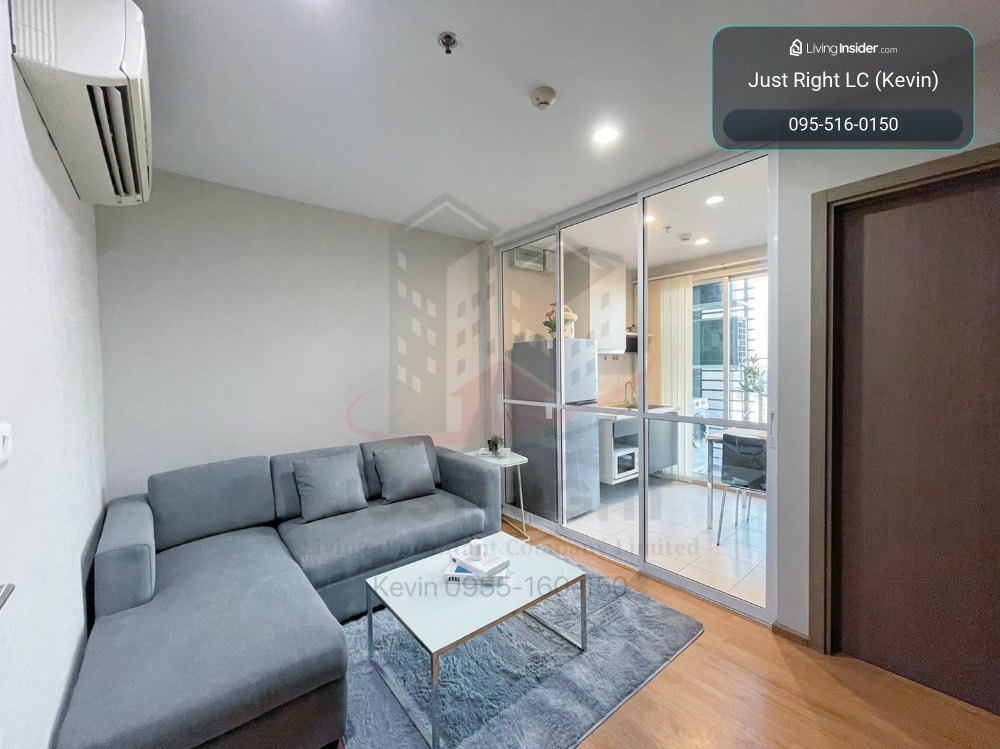 For rent, The Base Sukhumvit 77, 1 bedroom, 1 bathroom, size 31 sq.m, 1x Floor, Fully furnished, only 16,000/m, 1 year contract only. – รูปที่ 3