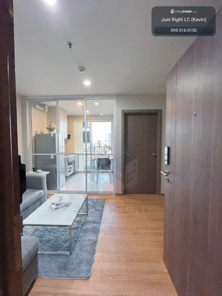 For rent, The Base Sukhumvit 77, 1 bedroom, 1 bathroom, size 31 sq.m, 1x Floor, Fully furnished, only 16,000/m, 1 year contract only. – รูปที่ 2