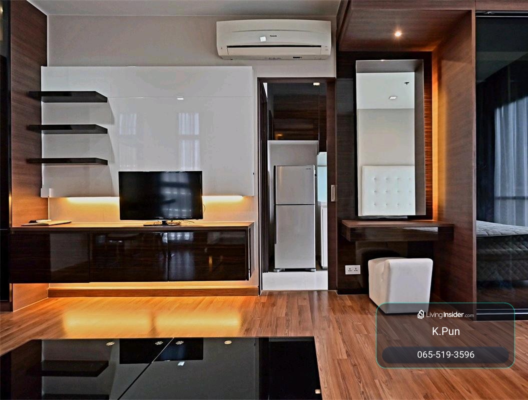 IVY AMPIO [For rent] 🔥17,000Baht🔥  size 33sq.m ✔️ Nice room  ✔️ now available ✔️ high floor   ✔️ Next MRT Thailand cultural center   ทั้งโครงการมีเพียง 200 กว่ายูนิค privateสุดๆ  ห้องหายากมากจริงๆค่ะ  นัดชมห้องโทร📞065-5193596 ,Line:065-5193596 – รูปที่ 2