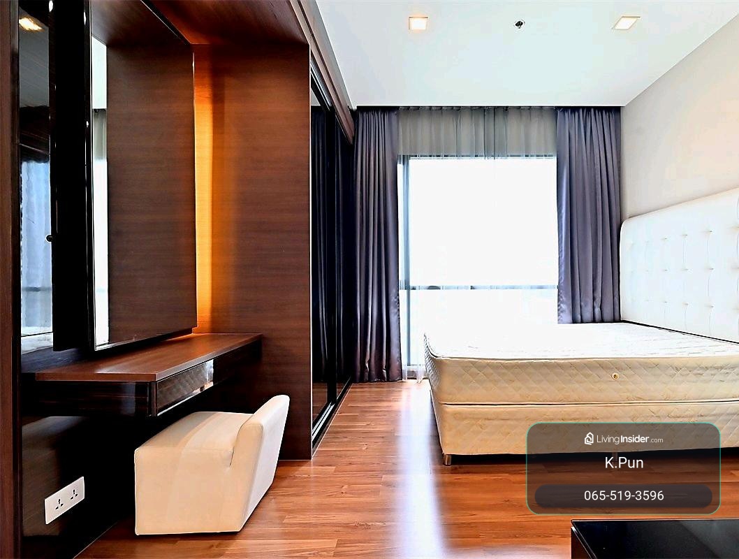 IVY AMPIO [For rent] 🔥17,000Baht🔥  size 33sq.m ✔️ Nice room  ✔️ now available ✔️ high floor   ✔️ Next MRT Thailand cultural center   ทั้งโครงการมีเพียง 200 กว่ายูนิค privateสุดๆ  ห้องหายากมากจริงๆค่ะ  นัดชมห้องโทร📞065-5193596 ,Line:065-5193596 – รูปที่ 4