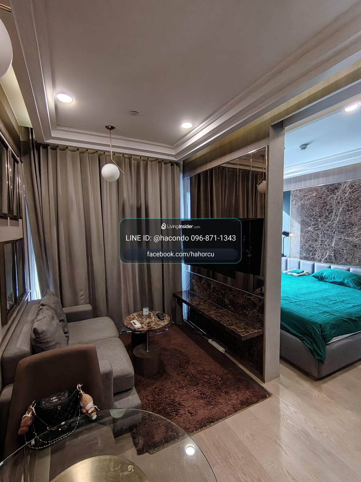 Ashton Chula Silom【𝐑𝐄𝐍𝐓】🔥ห้องสไตล์เรียบหรู ใกล้ MRT สีลม-สามย่าน แต่งครบ🔥 ติดต่อไลน์ไอดี: @hacondo – รูปที่ 2