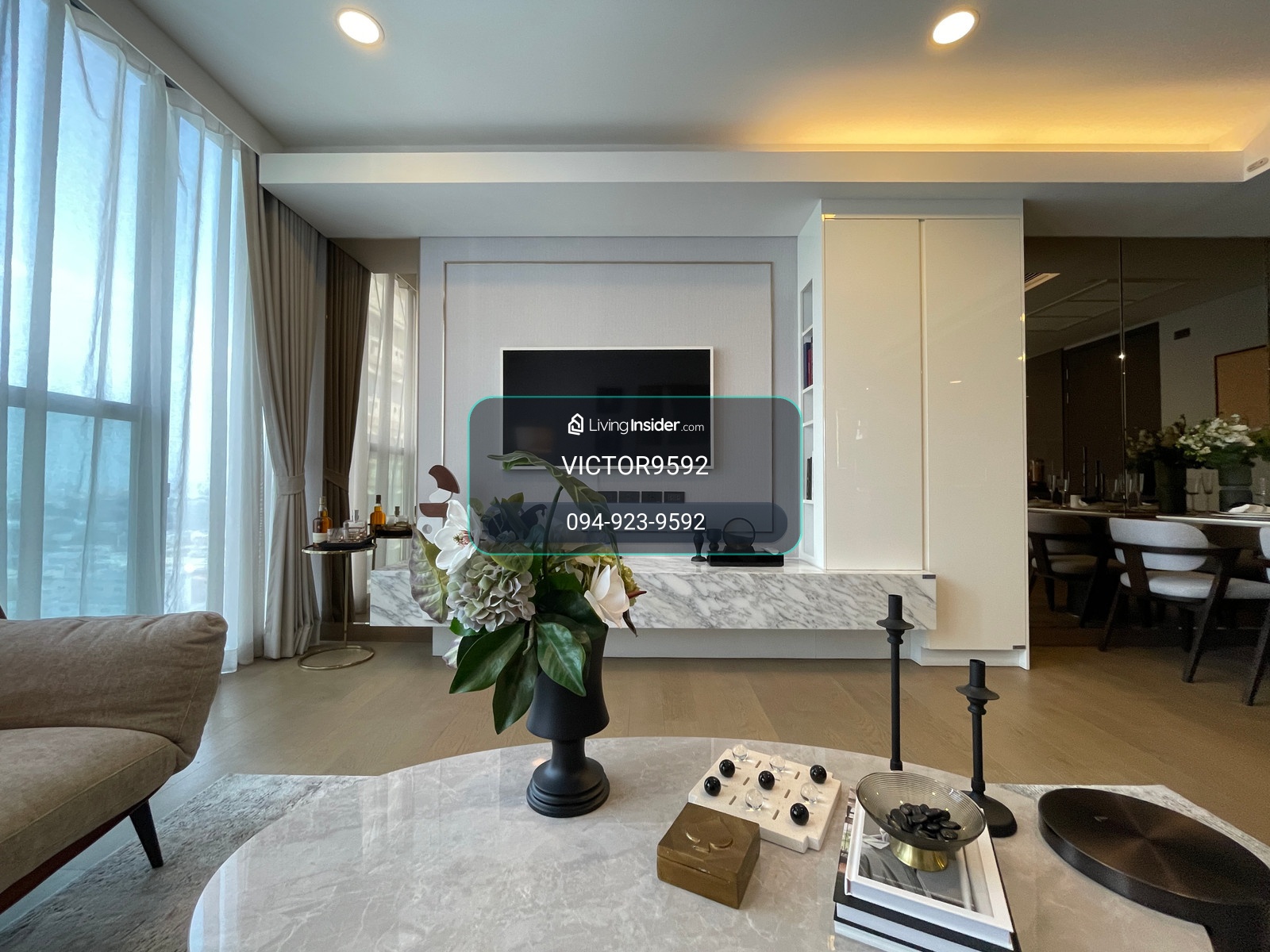 Urgent sale! Luxury condo "Siamese Exclusive Queens", 9th floor, Phrom Phong view, large room 75.95 sq m., near MRT Queen Sirikit Center, only 100 m., near Benjakiti Park - lungs in the middle of the city that health lovers will love. – รูปที่ 4