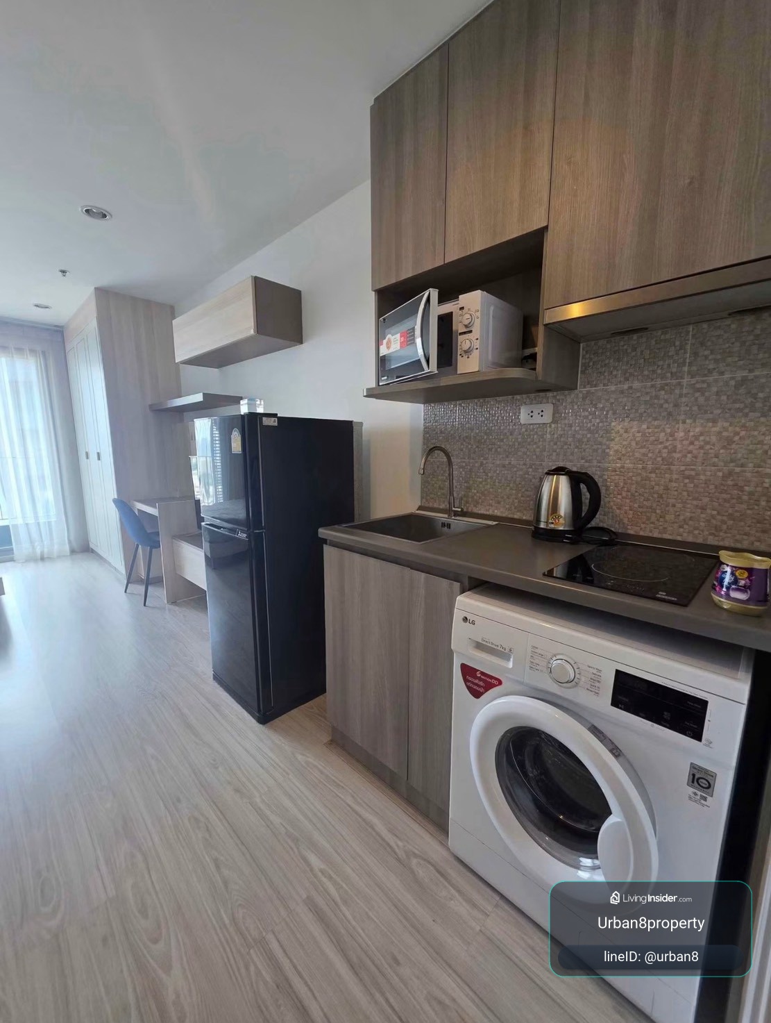 IDEO Mobi Bangsue★1bedroom★ 25sqm, luxury central, with cinema, waterfall, fully furnished, ready to move in Near MRT Tao Poon, Lotus Prachachuen, a tight community, many shops, Ideo Mobi Bang Sue – รูปที่ 4