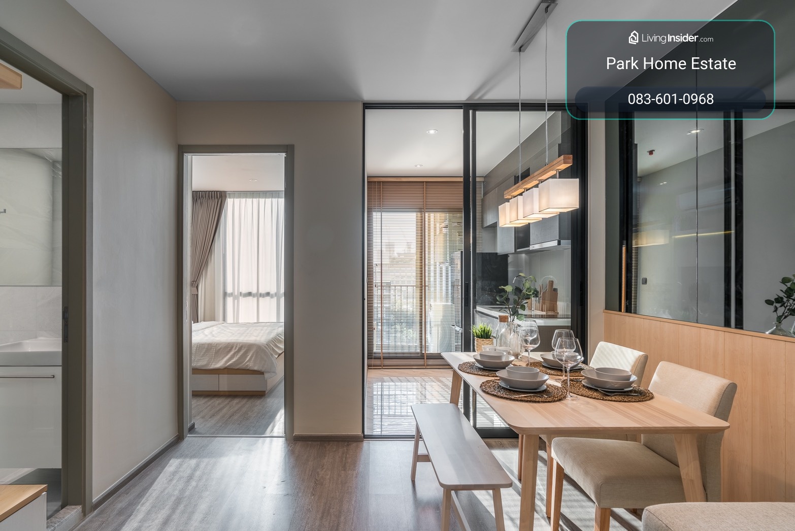 Rhythm Ekkamai |  35  sq.m. FULLY FURNISHED  📞Line : @pukkhome ( มี @  ) – รูปที่ 3