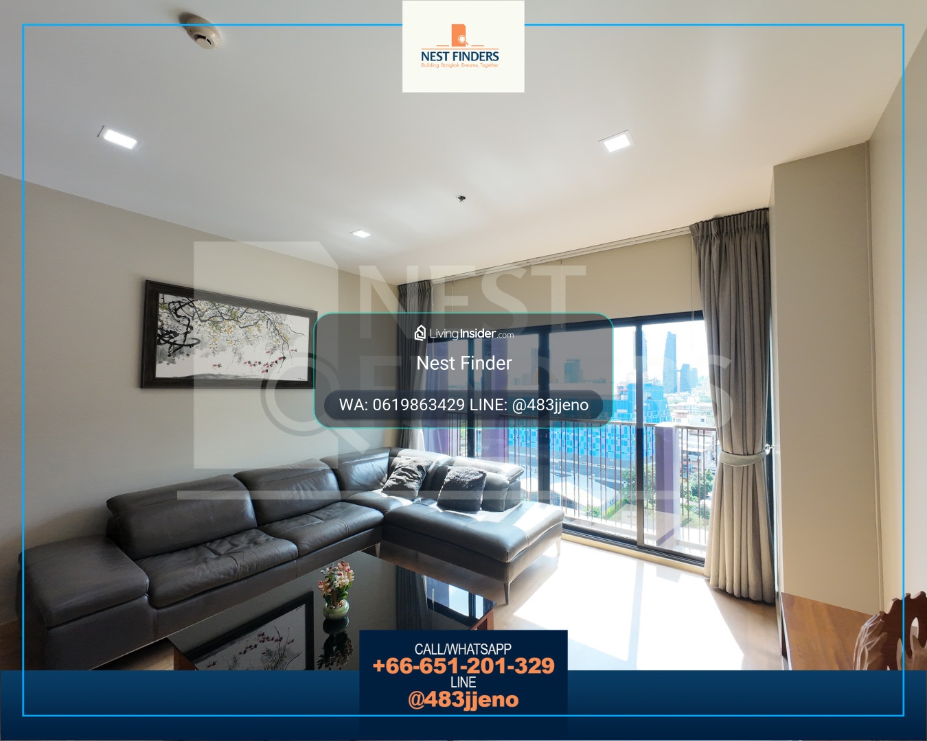 Ready to move in 💗 For rent, 2 beds room, next to BTS Ekkamai 💗 Noble Reveal Sukhumvit 63 – รูปที่ 4