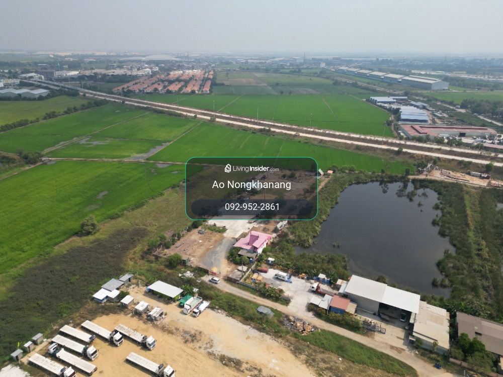 Land with a large house, 4 rai, 1 kilometer from Lotus Bang Pa-in, 1 kilometer from the industrial estate. – รูปที่ 2