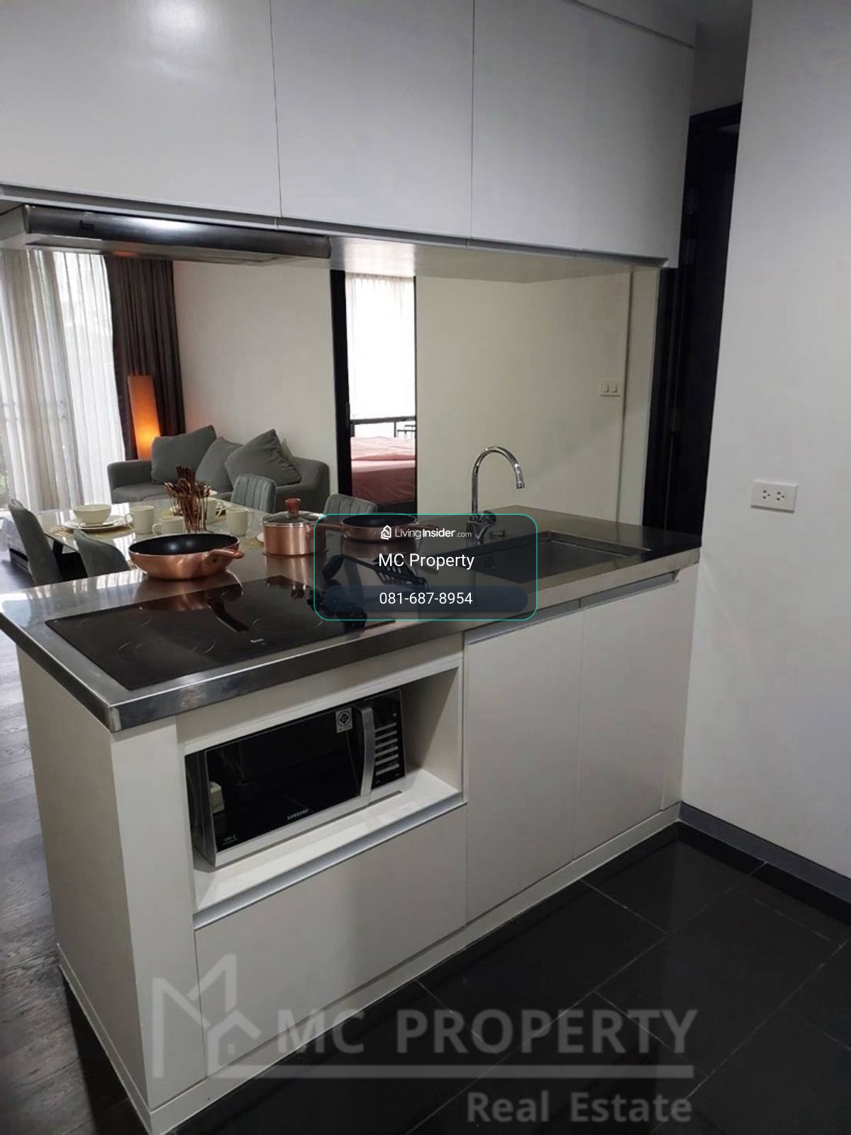 Siamese Gioia 2bedroom super new for rent 70sqm only 50,000 baht per month tel 0816878954 line id 0816878954 – รูปที่ 3