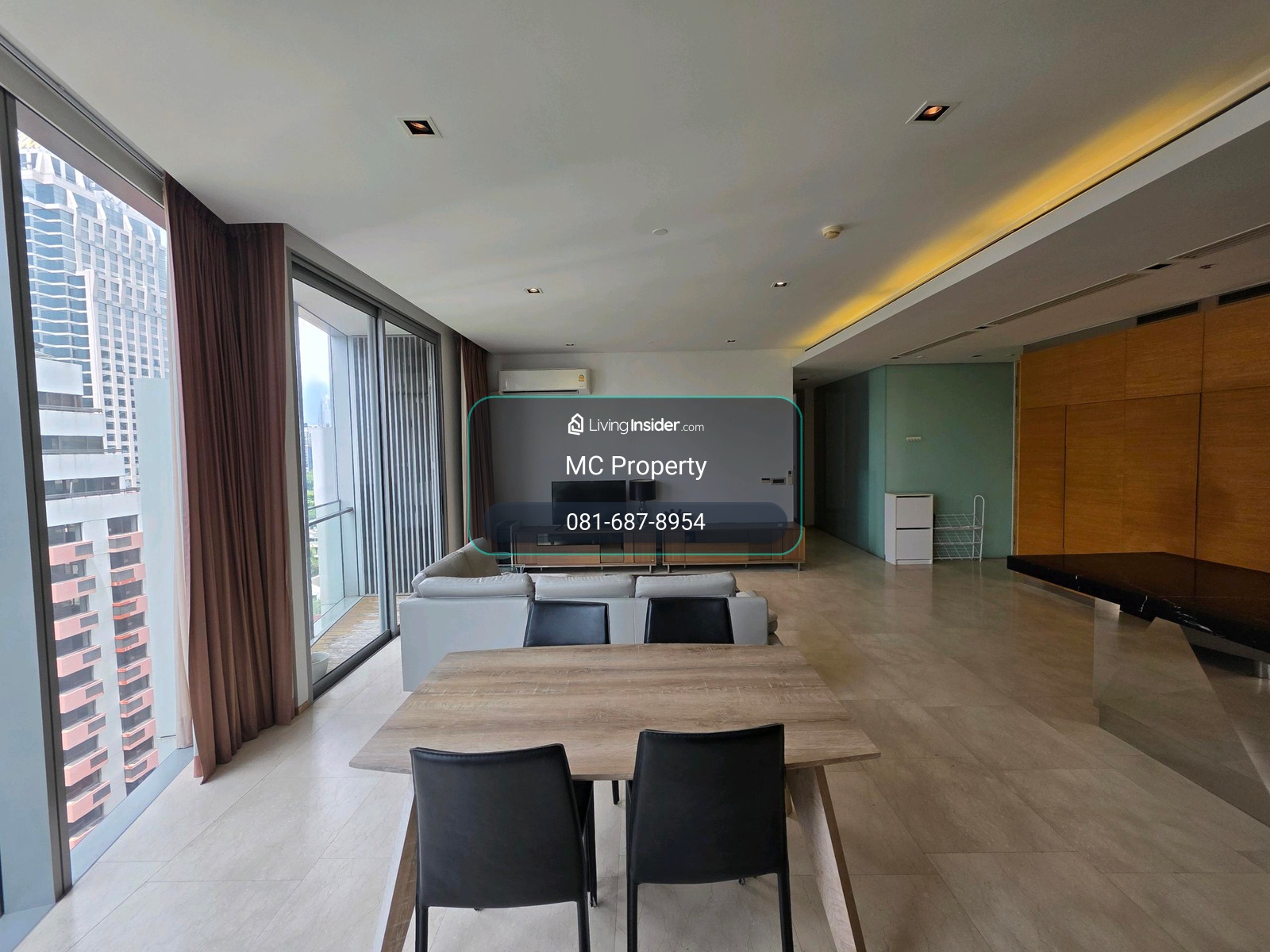 Saladaeng Residence 2bedroom 126sqm for rent only 90,000 per month tel 0816878954 line id 0816878954 – รูปที่ 4