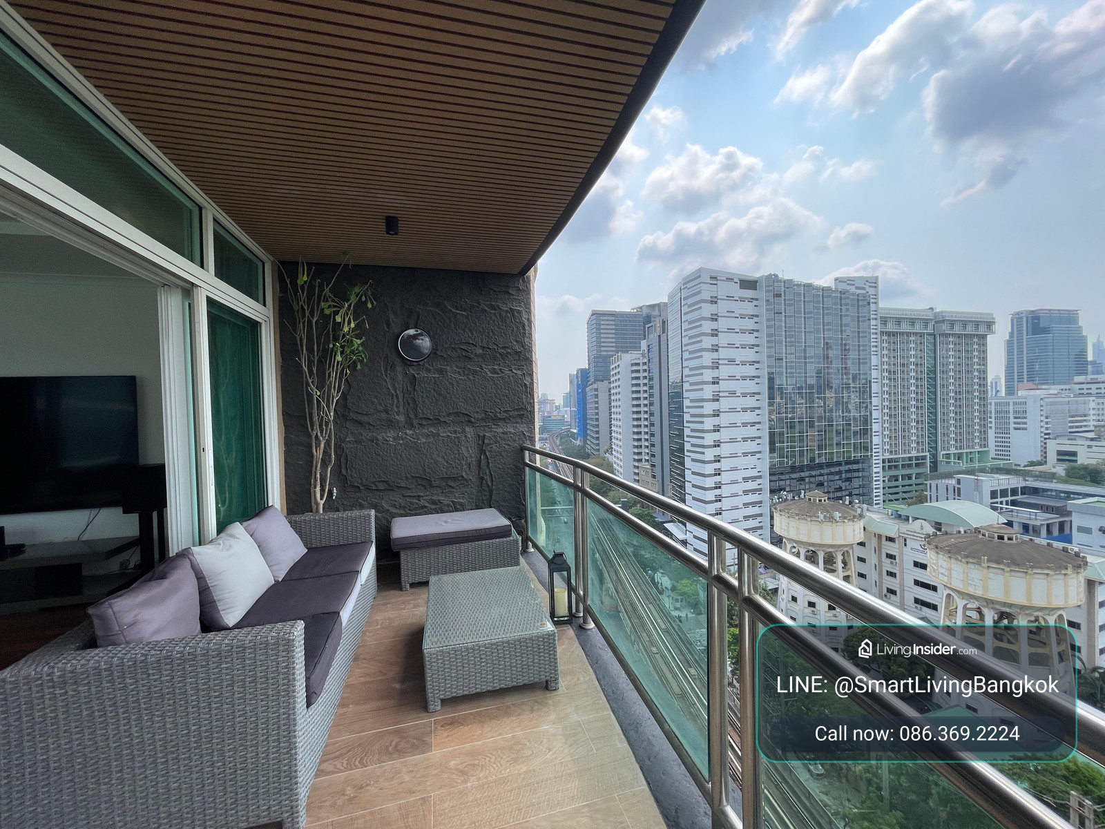 Luxurious condo Renovate/4 beds/268 sqm. Spacious living area with city and golf court views, near Lumpini Park. Only 300 meters from BTS. Private lift access to each floor.  – รูปที่ 4