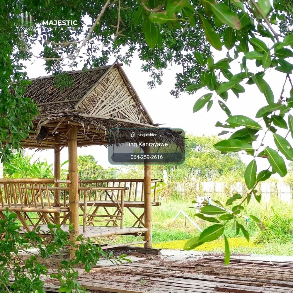 Land for sale, 3 rai with garden house, Nong Suea District, Pathum Thani, beautiful rectangular plot. The atmosphere is very good, near the community area, near the market, convenient travel on many routes. – รูปที่ 3