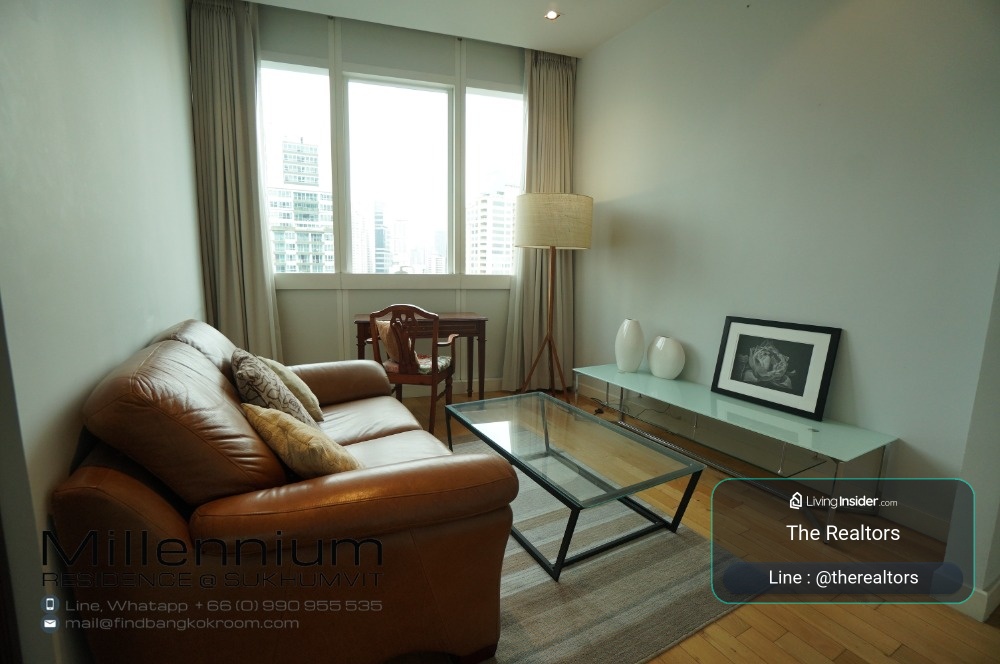 For Rent Luxury Apartment 2 Bed 3 Bath Millennium Residence @ Sukhumvit – รูปที่ 3