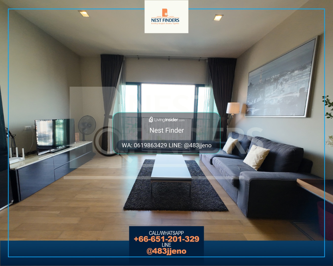 💗 For rent, spacious room, next to BTS Ekkamai 💗 2 bedrooms For Rent :Noble Reveal Sukhumvit 63 – รูปที่ 2