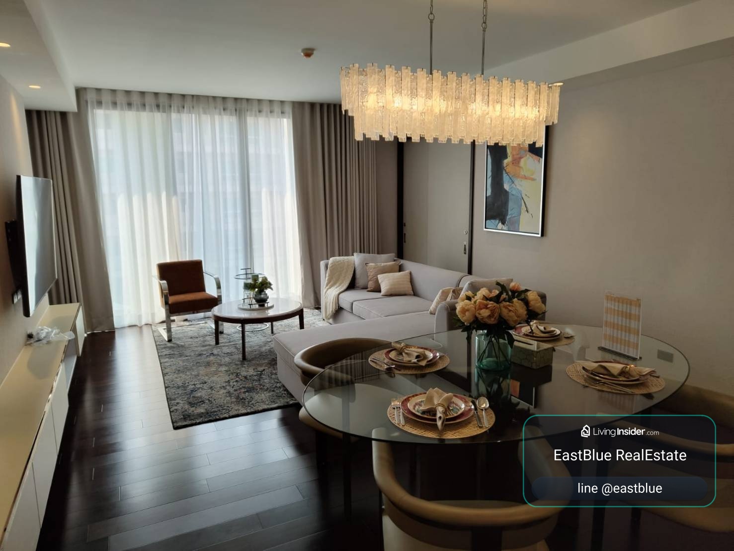 ให้เช่า La Citta Delre Thonglor 16 2 นอน 122 ตร.ม. ใกล้ BTS ทองหล่อ 120,000/เดือน 0642748883 – รูปที่ 2