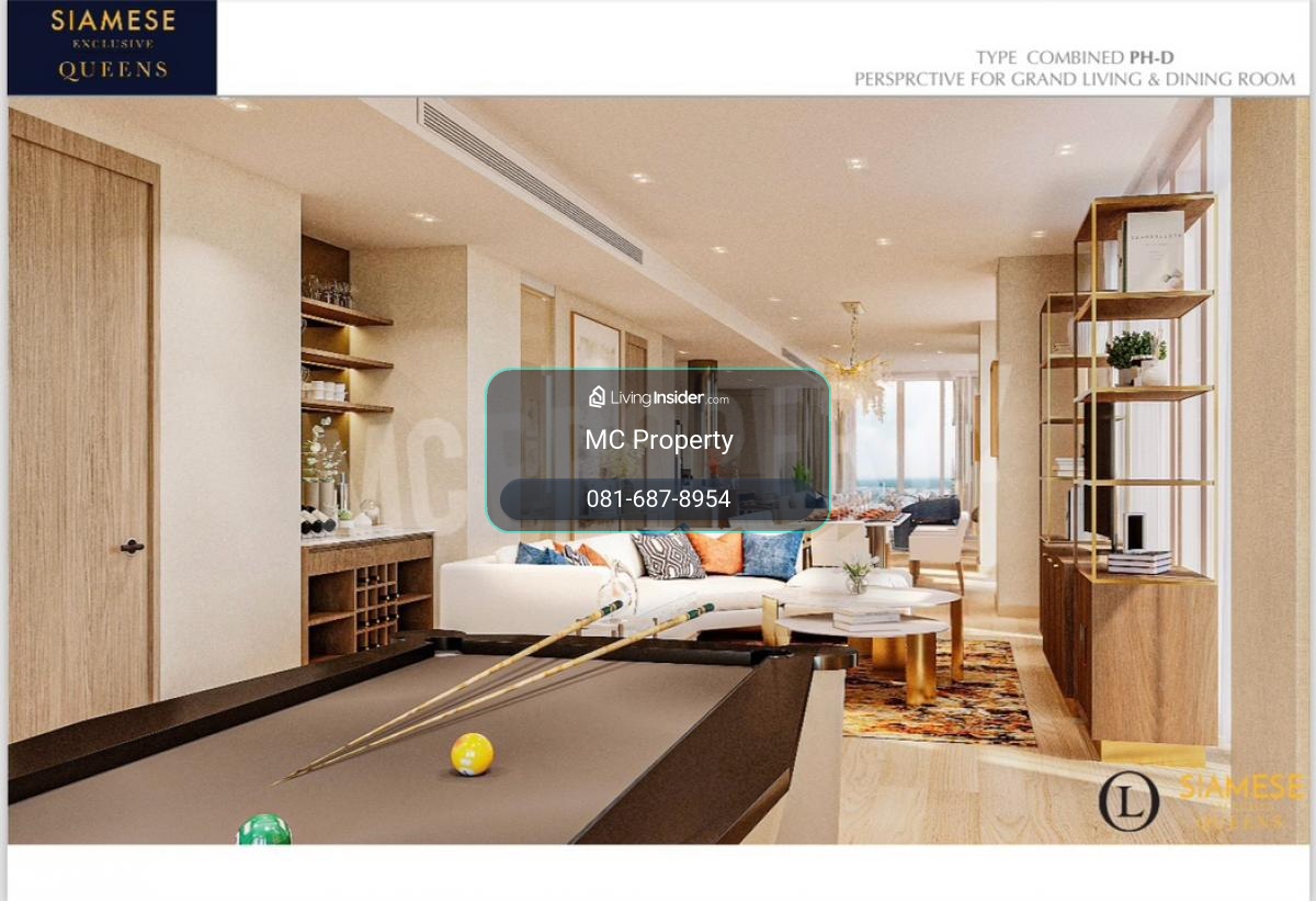 Siamese queen Penthouse 3bedroom plus 265sqm for sell Super rare unit facing Queen Sirikit Park for sale 84.9MB Contact 0816878954 – รูปที่ 3