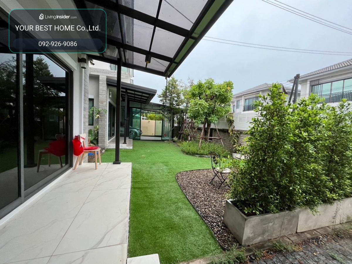 For sell พร้อมผู้เช่า บ้านเดี่ยว2หลังติดกัน บ้านริมสวน ซีนเนอรี่ บางนา-สุวรรณภูมิ – รูปที่ 3