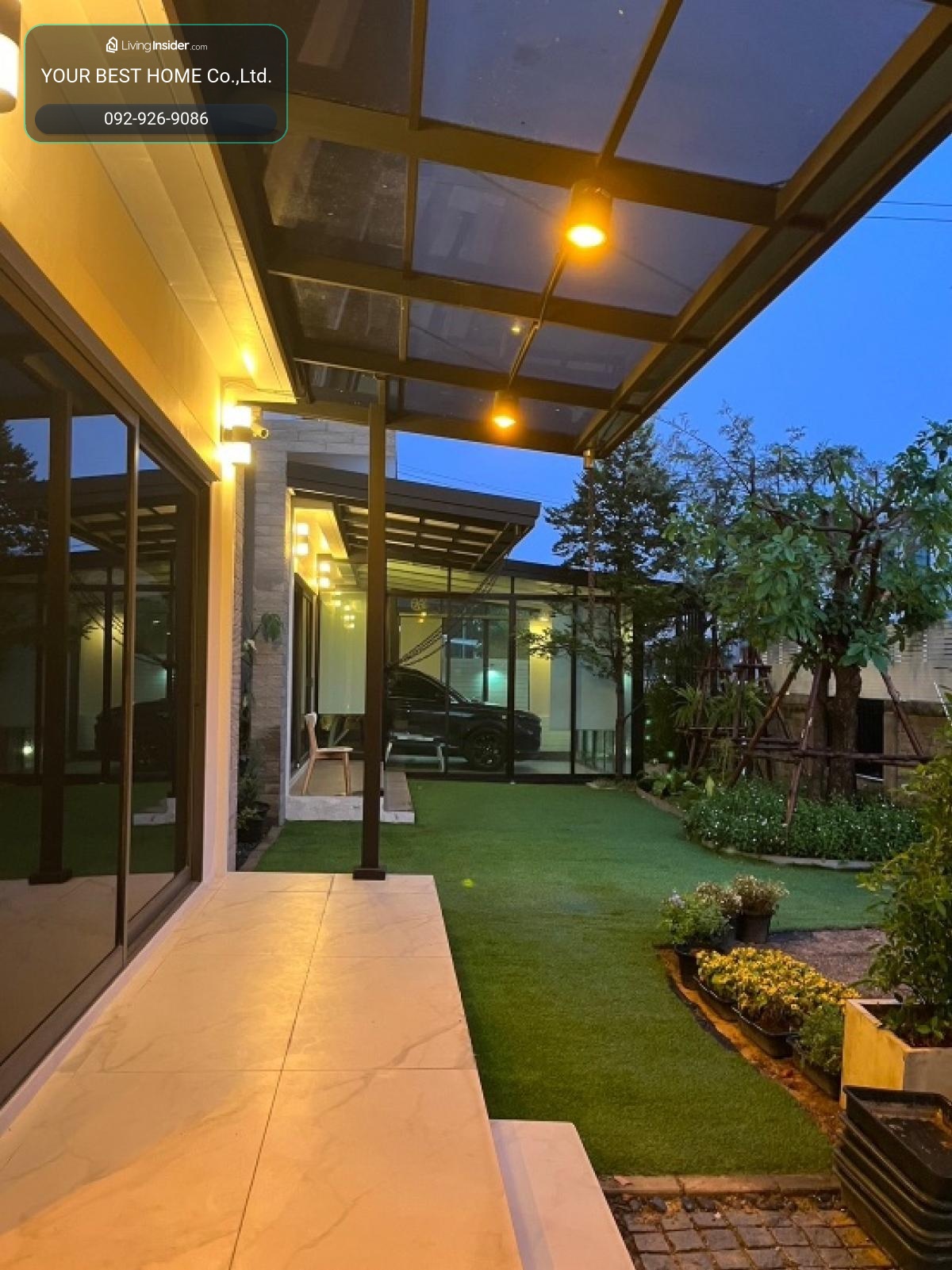 For sell พร้อมผู้เช่า บ้านเดี่ยว2หลังติดกัน บ้านริมสวน ซีนเนอรี่ บางนา-สุวรรณภูมิ – รูปที่ 4