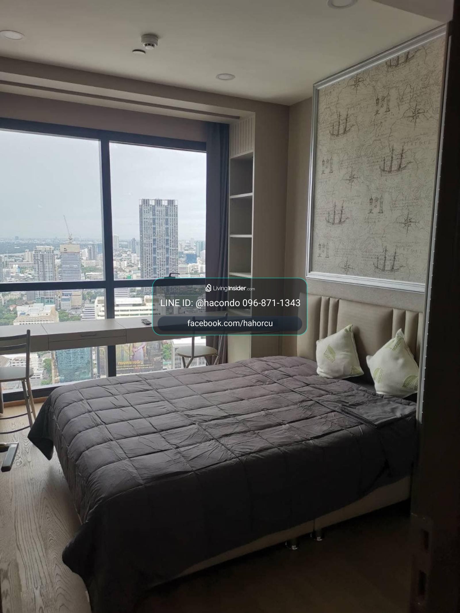 Ashton Chula - Silom【𝐑𝐄𝐍𝐓】🔥ห้องใหญ่ ตกแต่งจัดเต็ม หรูหราไฮโซ วิว Paronama หลักล้าน ใกล้MRTสามย่าน🔥 ติดต่อไลน์ไอดี: @hacondo – รูปที่ 3