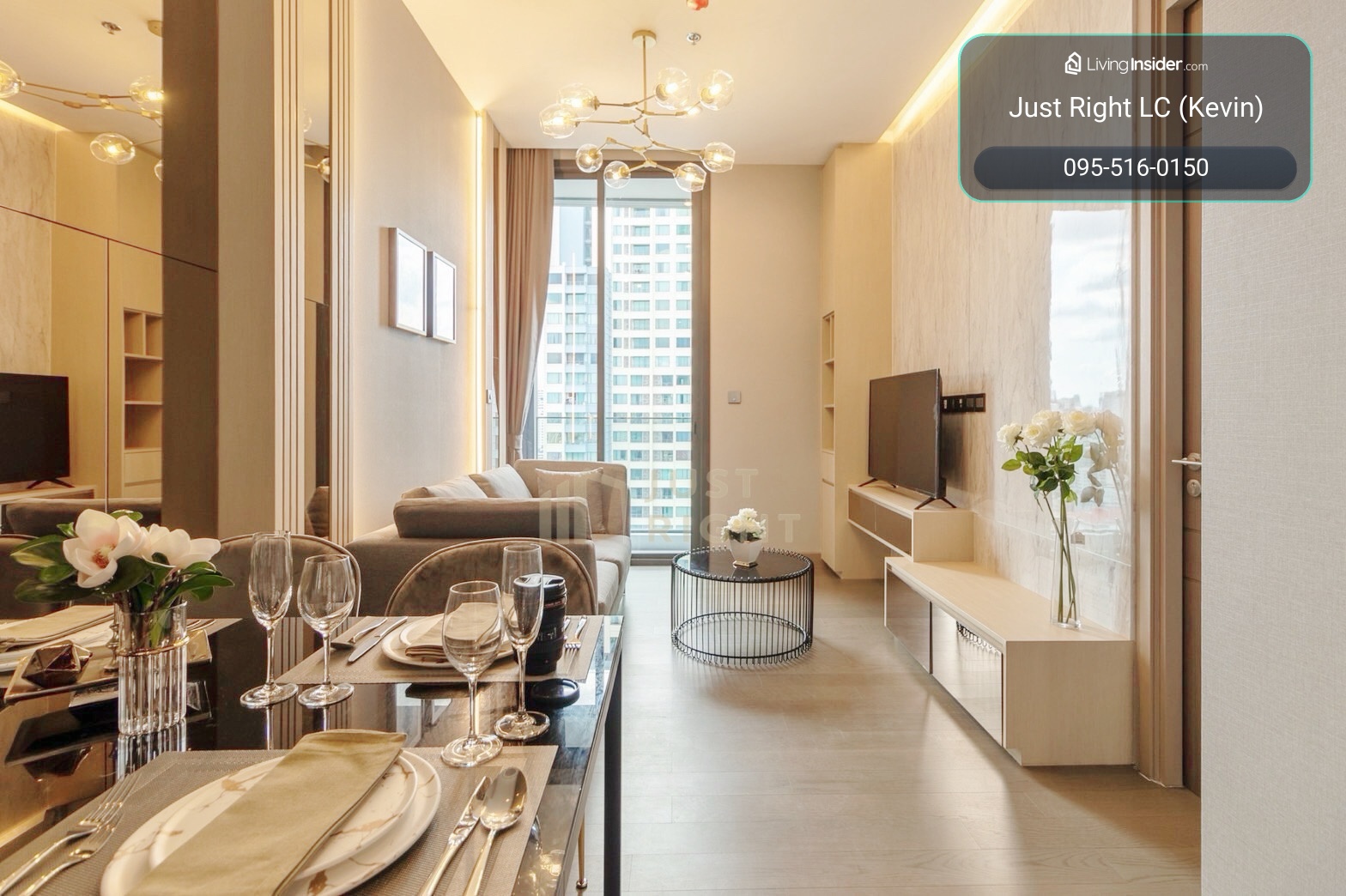 ให้เช่า The Esse at Singha Complex, 1 ห้องนอน 1 ห้องน้ำ ขนาด 47 ตร.ม ชั้น 2x วิวเมือง ตกแต่งพร้อมอยู่ ราคาพิเศษเพียง 35,000 บาท/เดือน (สัญญา 1 ปีเท่านั้น)  – รูปที่ 3
