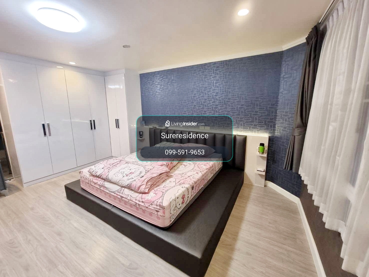 HK0197♛ทาวน์โฮม 4 ห้องนอน ให้เช่า⚝รัชดา-สุทธิสาร♜MRTสุทธิสาร∞099-5919653,065-9423251▚Line@743uyyqu – รูปที่ 4