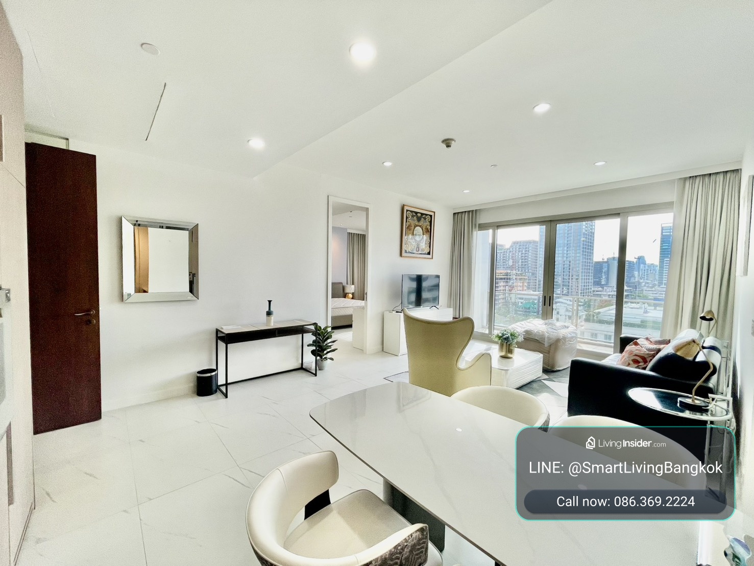 📢👇185 Rajadamri is one of luxury condo , unblocked view, long big balcony, fully furnished, near Central World, Lumpini park, Velaa community mall. – รูปที่ 2