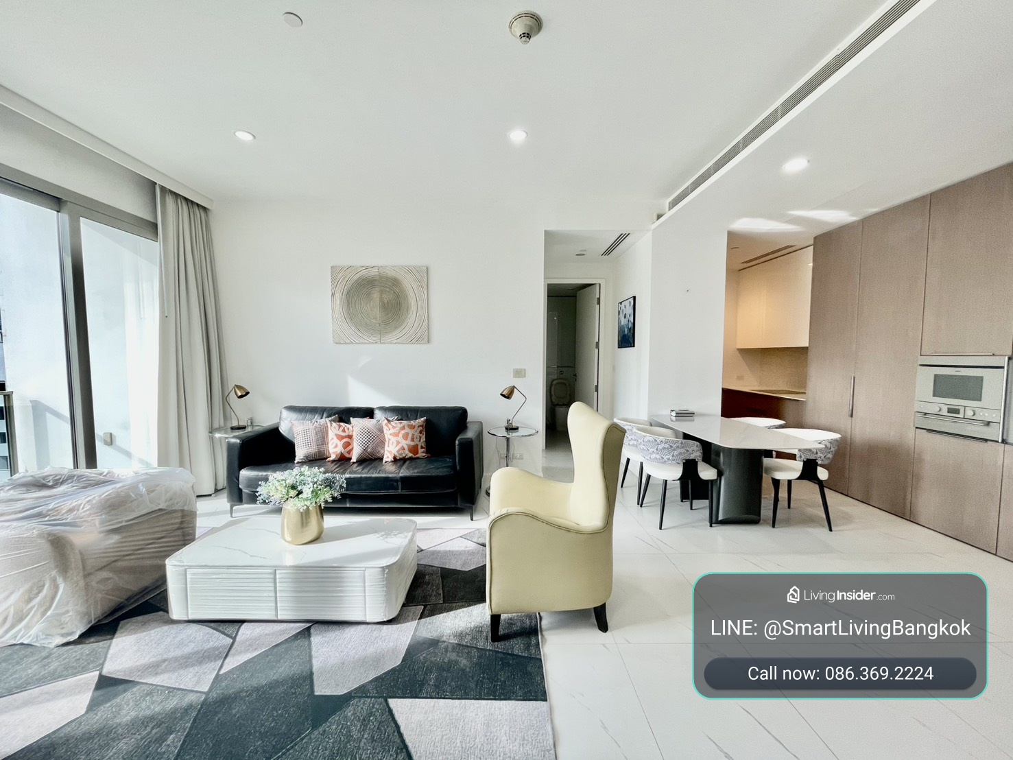 📢👇185 Rajadamri is one of luxury condo , unblocked view, long big balcony, fully furnished, near Central World, Lumpini park, Velaa community mall. – รูปที่ 4