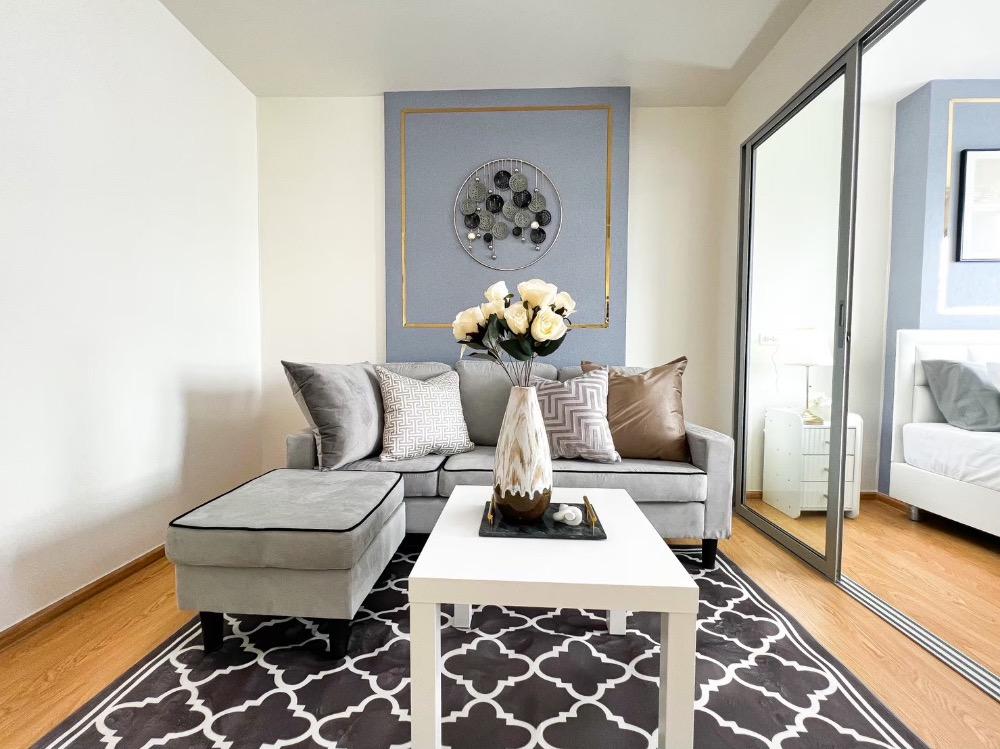 📌 D Condo Rattanathibet 📢 Beautifully decorated condo, fully furnished