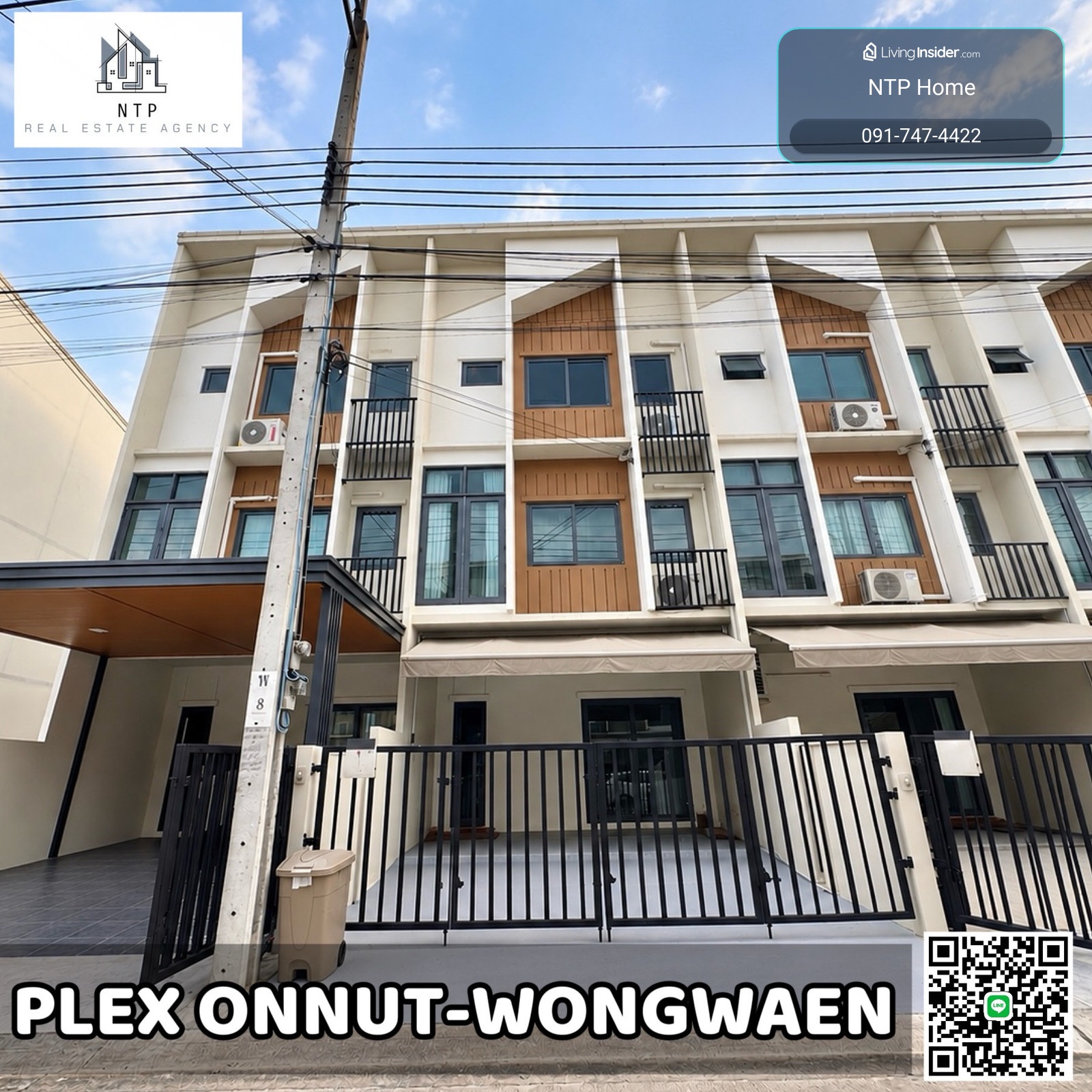 📢ให้เช่าทาวน์โฮม 3 ชั้น 📍Plex Onnut-Wongwaean  หมู่บ้านหน้า Community mall “Jas green Village Prawet ” ใกล้ Mega Bangna และขึ้นทางด่วนไปพระราม 9 สะดวก – รูปที่ 2