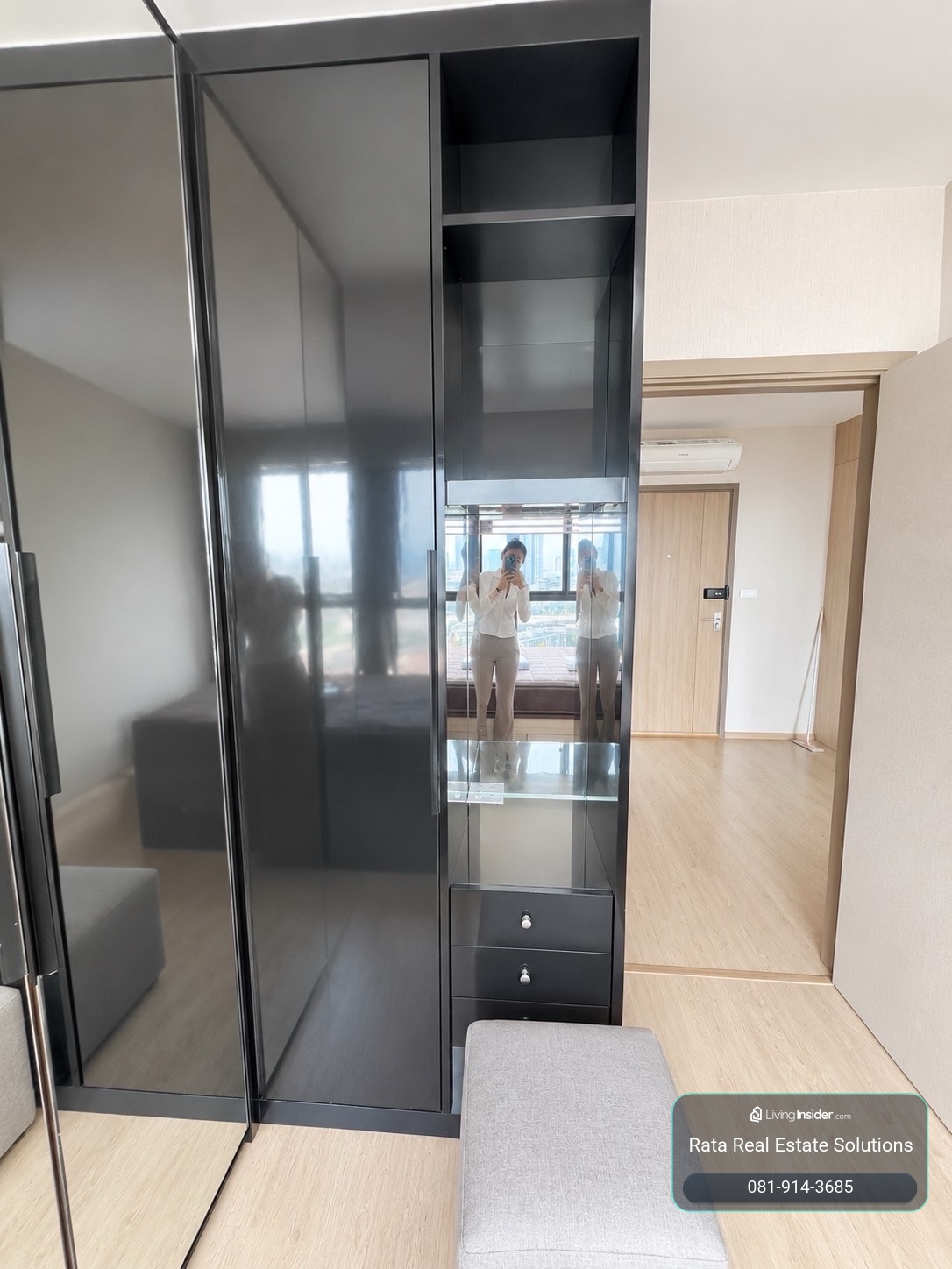 ให้เช่า 1 ห้องนอน 33 ตรม ชั้น 21  วิวทิศเหนือ – รูปที่ 4
