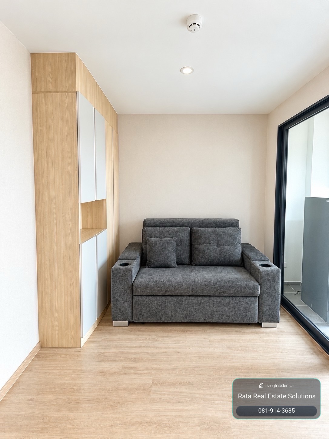 ให้เช่า 1 ห้องนอน 33 ตรม ชั้น 21  วิวทิศเหนือ – รูปที่ 3