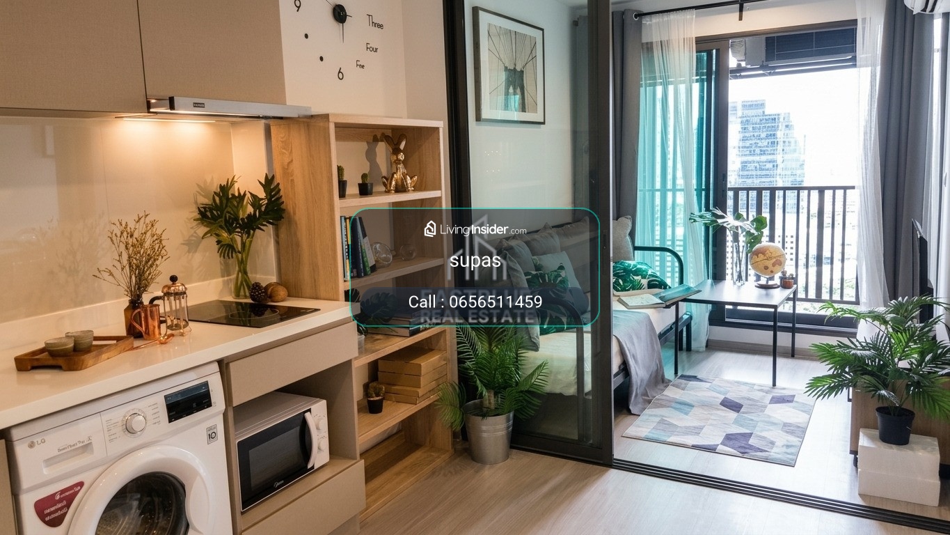 life ladprao, beautiful room, fully decorated, fully furnished, you can reserve in advance.  You can make an appointment to see. – รูปที่ 2