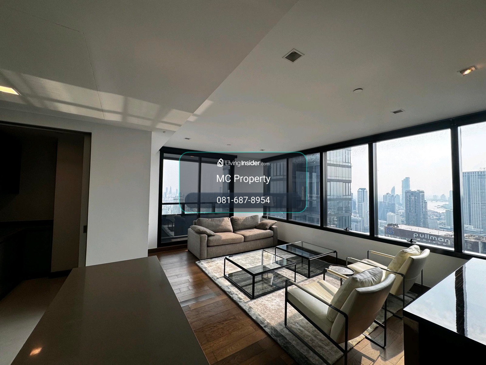 M silom 2 bedroom 90sqm Pet friendly unit high floor for rent only 70,000 please contact 0816878954 – รูปที่ 3
