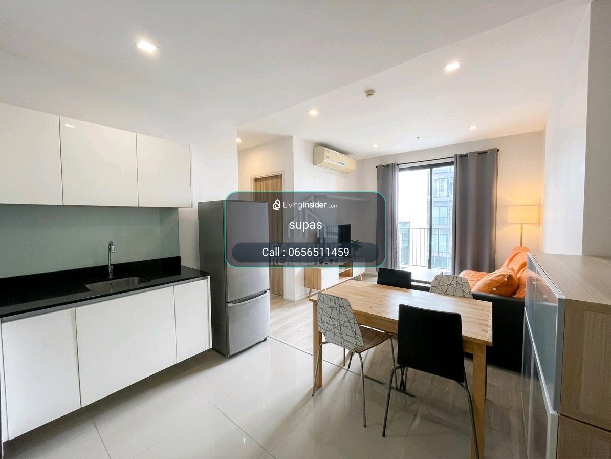 Quinn 66 sqm 28,000 for urgent rent, newly available room, high floor, great view, very beautifully decorated room. Two bedrooms, large room – รูปที่ 4