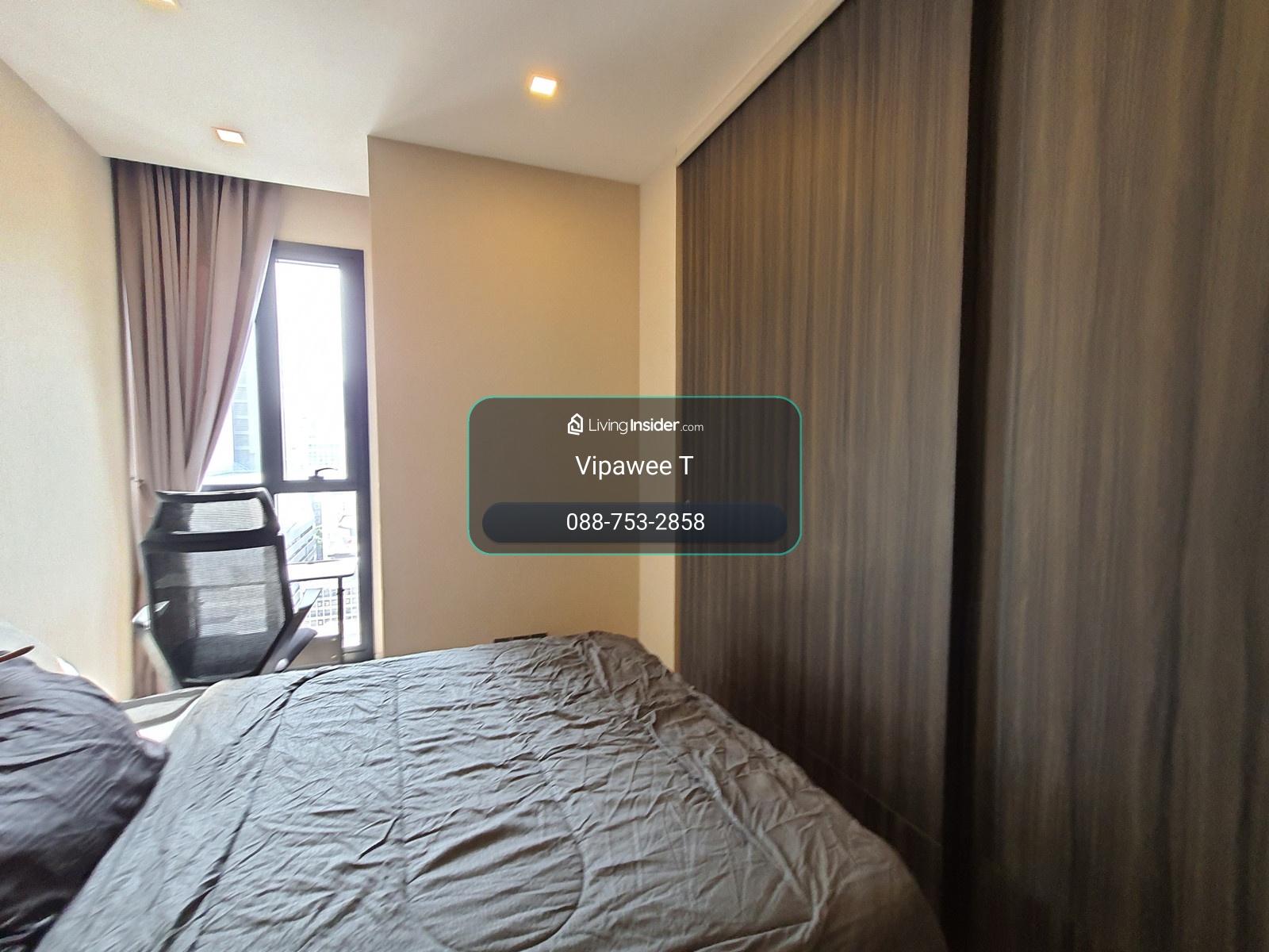 📍For rent, Condo, Ashton asoke, 1 bedrooms, 1 bathrooms, 35 sq m., renalt price 20,500 baht, best deal!! beautiful room,☎️0887532858 Pray – รูปที่ 3