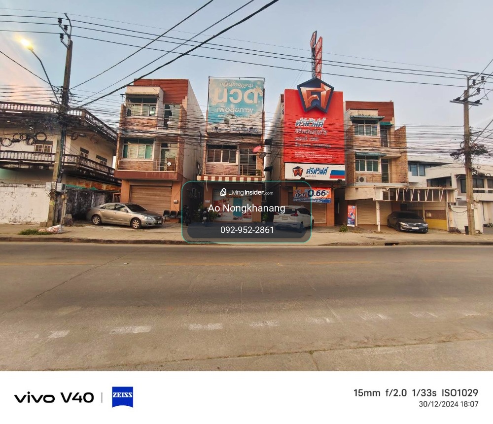 Commercial building on Bang Waek Road, opposite Park Theerin Village, parking for 2 cars, 500 meters from Kanchanaphisek Road. – รูปที่ 2