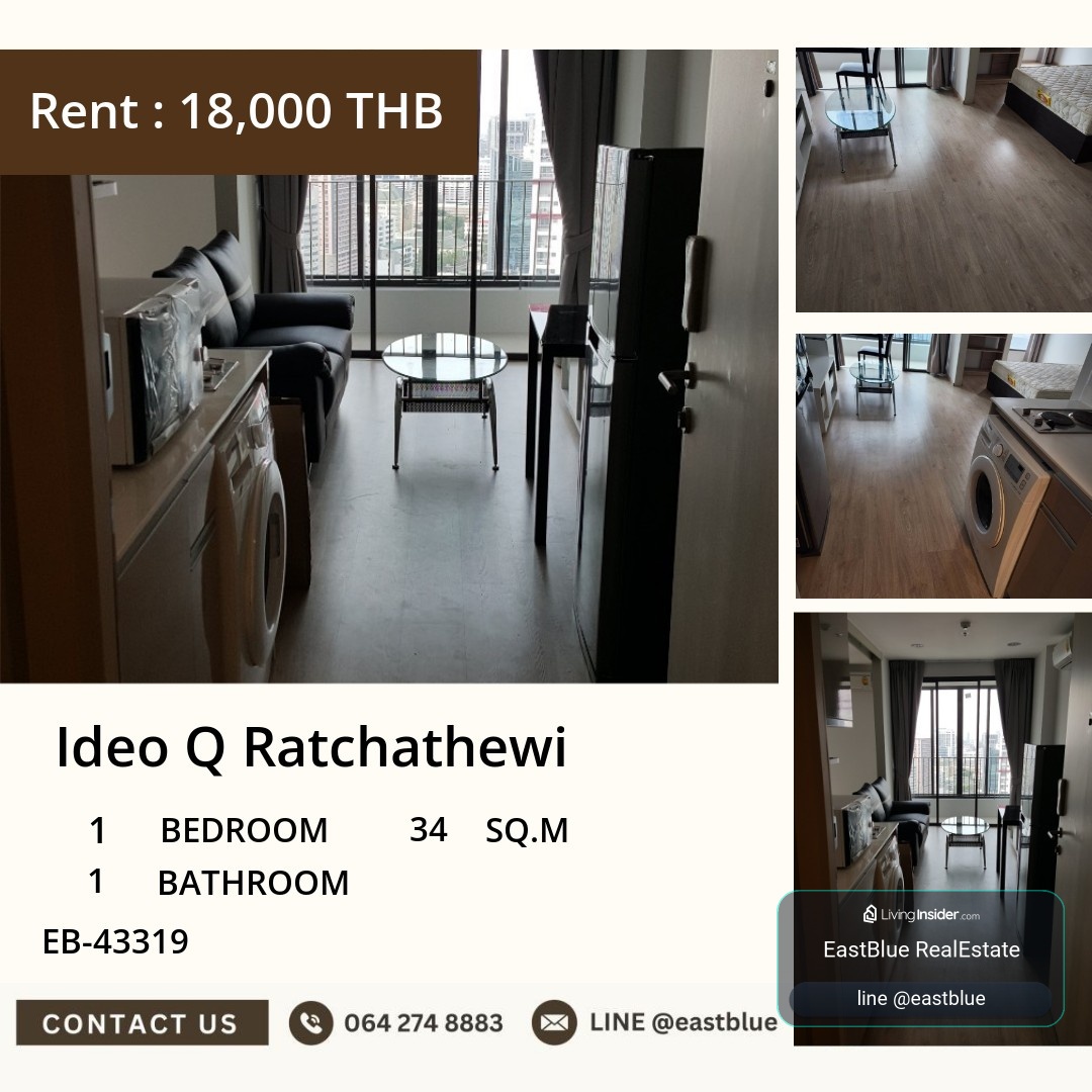 20/07/2026, 🏢 ไอเดีย คิว ราชเทวี ห้องสวยพร้อมอยู่ เริ่ม 18,000 บาท/เดือน!✨ ทำเลเทพ ใกล้ BTS ราชเทวี เพียง 1 ก้าวเท่านั้น 0642748883 – รูปที่ 3