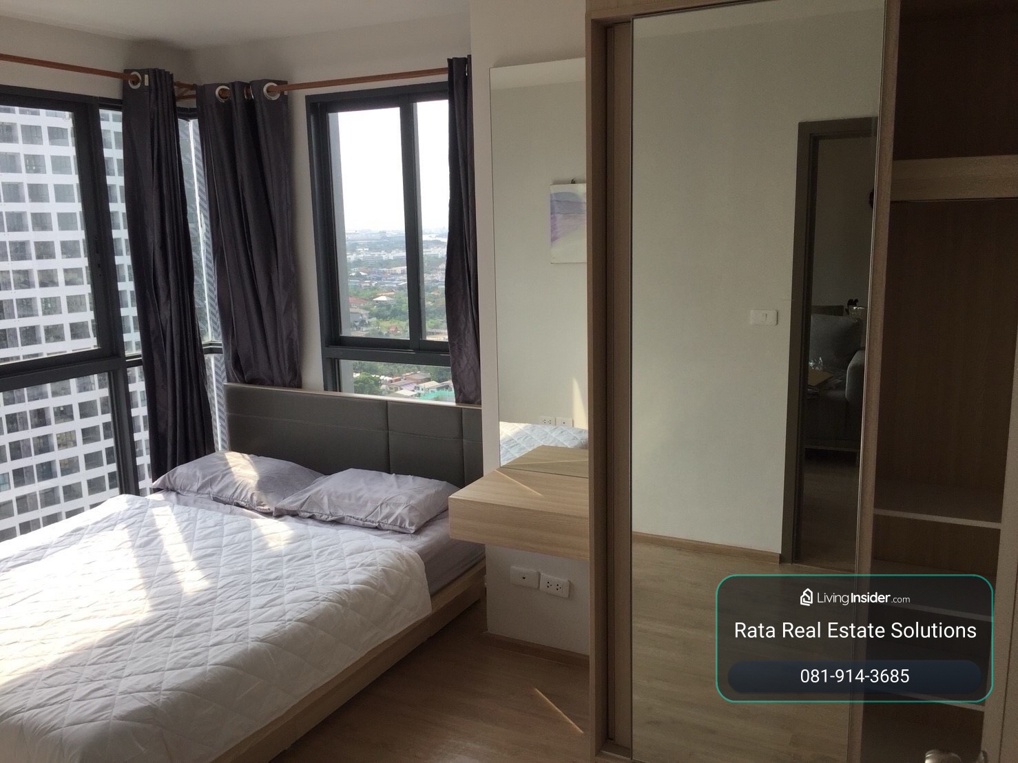 ห้องพร้อมอยู่ 2 ห้องนอน 2 ห้องน้ำ 53 ตรม ชั้น 25 วิวสระส่วนกลางจัดเต็ม – รูปที่ 4