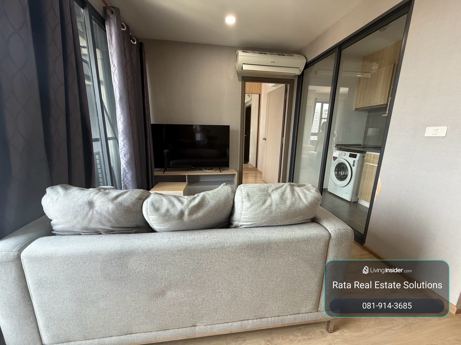 ห้องพร้อมอยู่ 2 ห้องนอน 2 ห้องน้ำ 53 ตรม ชั้น 25 วิวสระส่วนกลางจัดเต็ม – รูปที่ 2