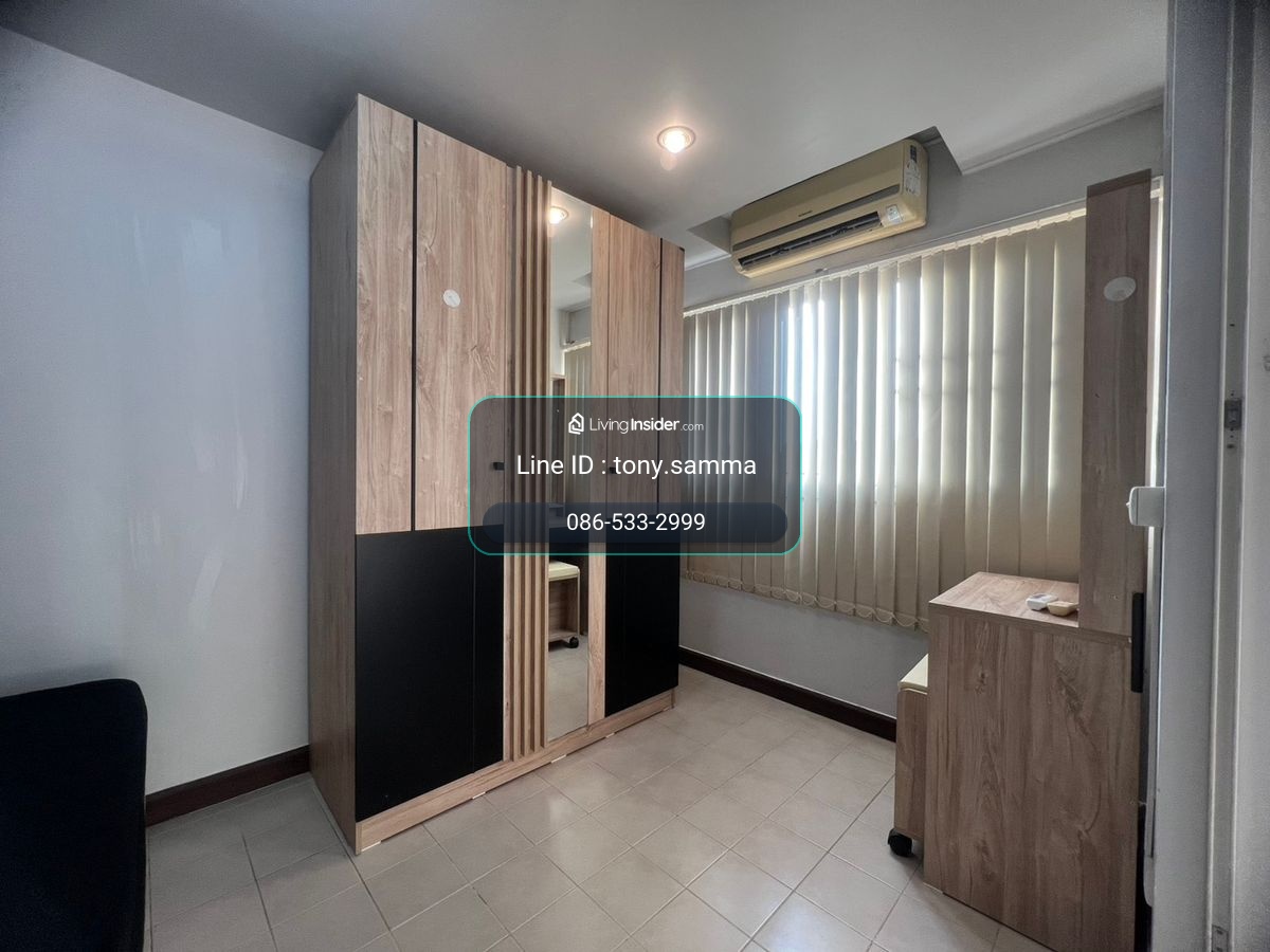 Popula Condo, Muang Thong C3, 16th floor, rent 4,300 baht (separate bedroom+view in+full furniture) – รูปที่ 2