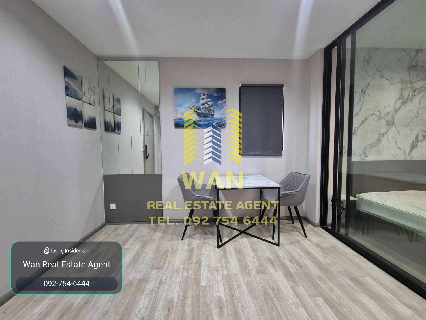 Rentalitan Rive, 17th floor, 30 sq.m., complete corner room, river view – รูปที่ 4