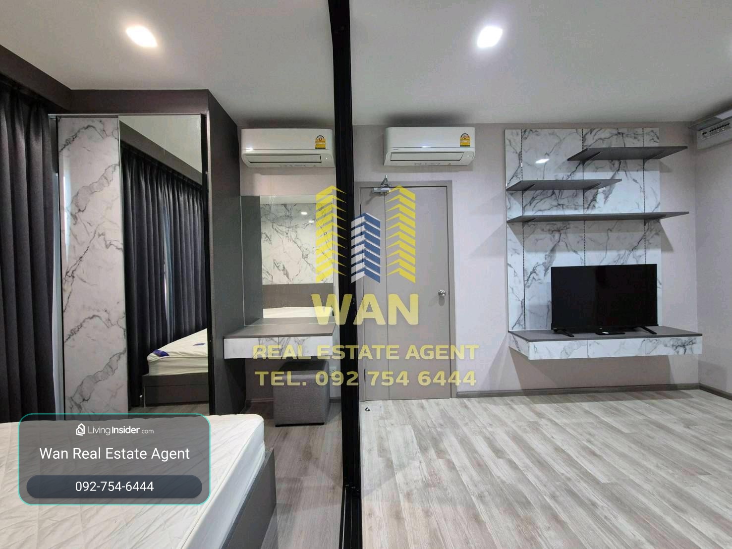 Rentalitan Rive, 17th floor, 30 sq.m., complete corner room, river view – รูปที่ 3