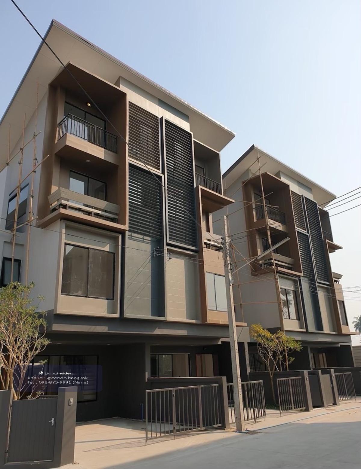 Twin townhome for rent, 3 and a half floors, Chaengwattana-Ratchaphruek, convenient travel, close to the market, close to Denla International School, only 1.7 kilometers. Loading...