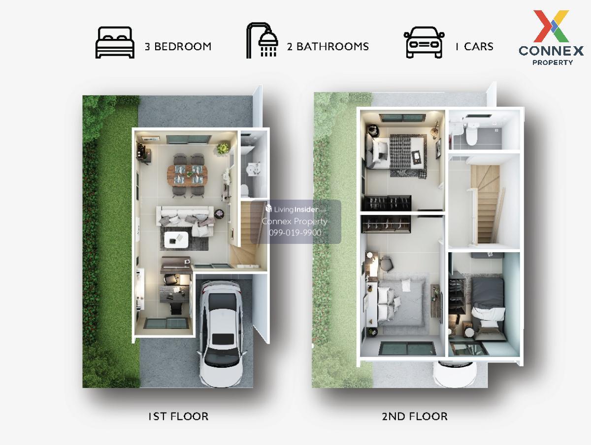 For Sale Townhouse/Townhome  , Baan Pruksa Teparak - Mueang Mai ProJect 3 , Bang Phueng , Bang Bo , Samut Prakarn , CX-122221 Loading...