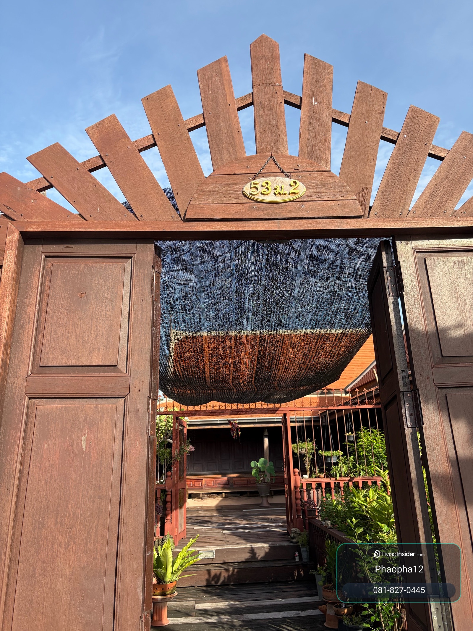 ให้เช่าบ้านเรือนไทยเพื่ออยู่อาศัย ริมคลองบางกอกน้อย บางใหญ่ นนทบุรี  – รูปที่ 3